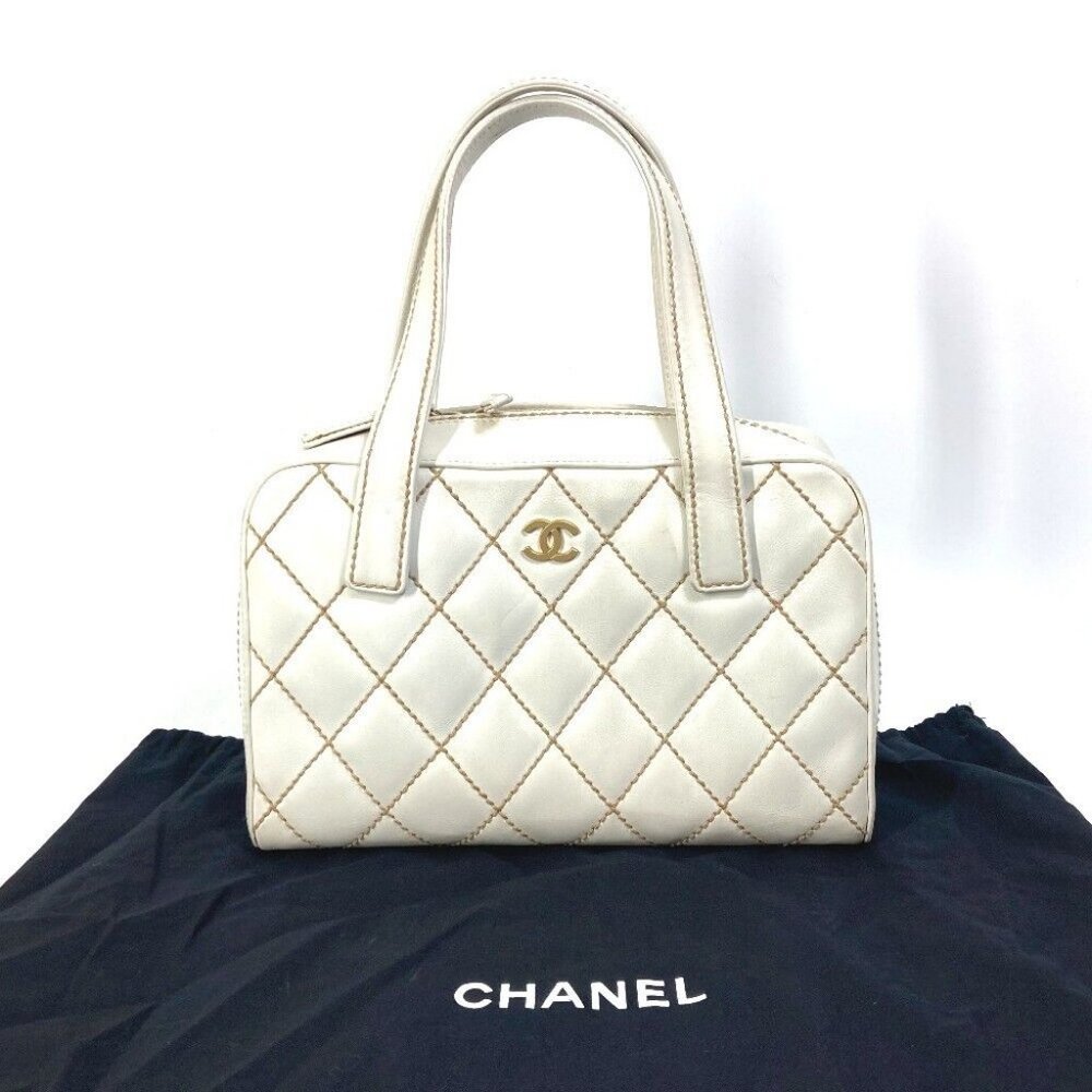 CHANEL CC CC Mark bag Wild stitch Vintage Mini Duffle Bag Shoulder Bag Hand Bag - Picture 16 of 16